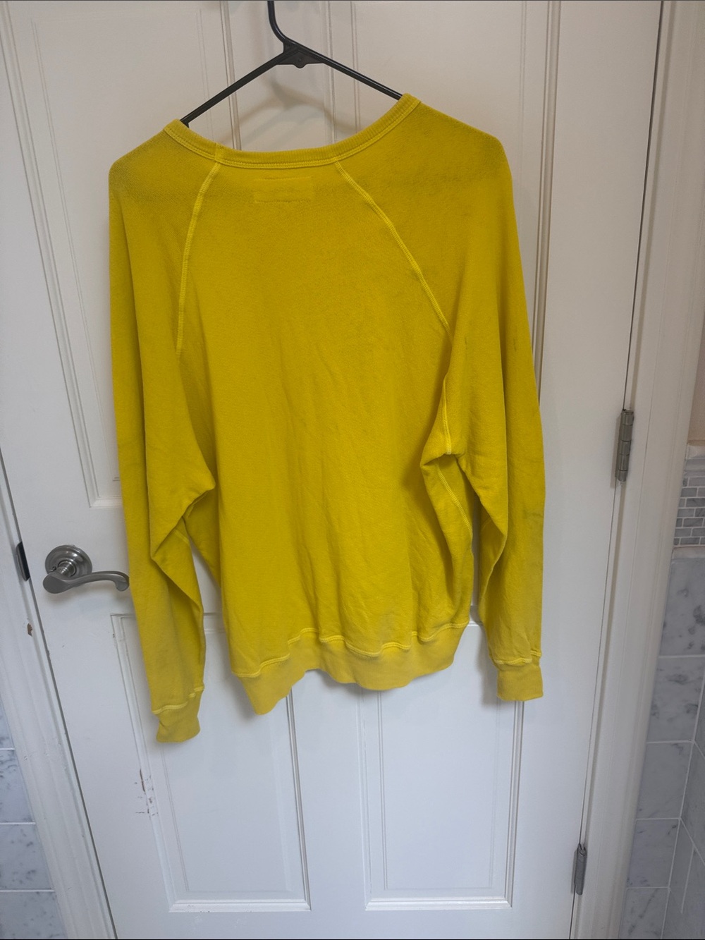 THE GREAT. Yellow Crewneck Sweatshirt - Picture 3 of 4